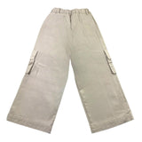 Zhoe &amp; Tobiah Einfarbige Hose mit Taschen und verstellbarer Taille Beige für Mädchen