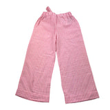 Lalalu‘ Palazzo-Hose, einfarbig, rosa gestreift, für Mädchen