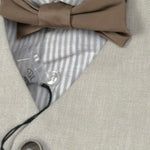 Never Too Completo 4 Pezzi Camicia-Bermuda-Gilet-Papillion per Bambino GM2234B BEIGE NEVER TOO 