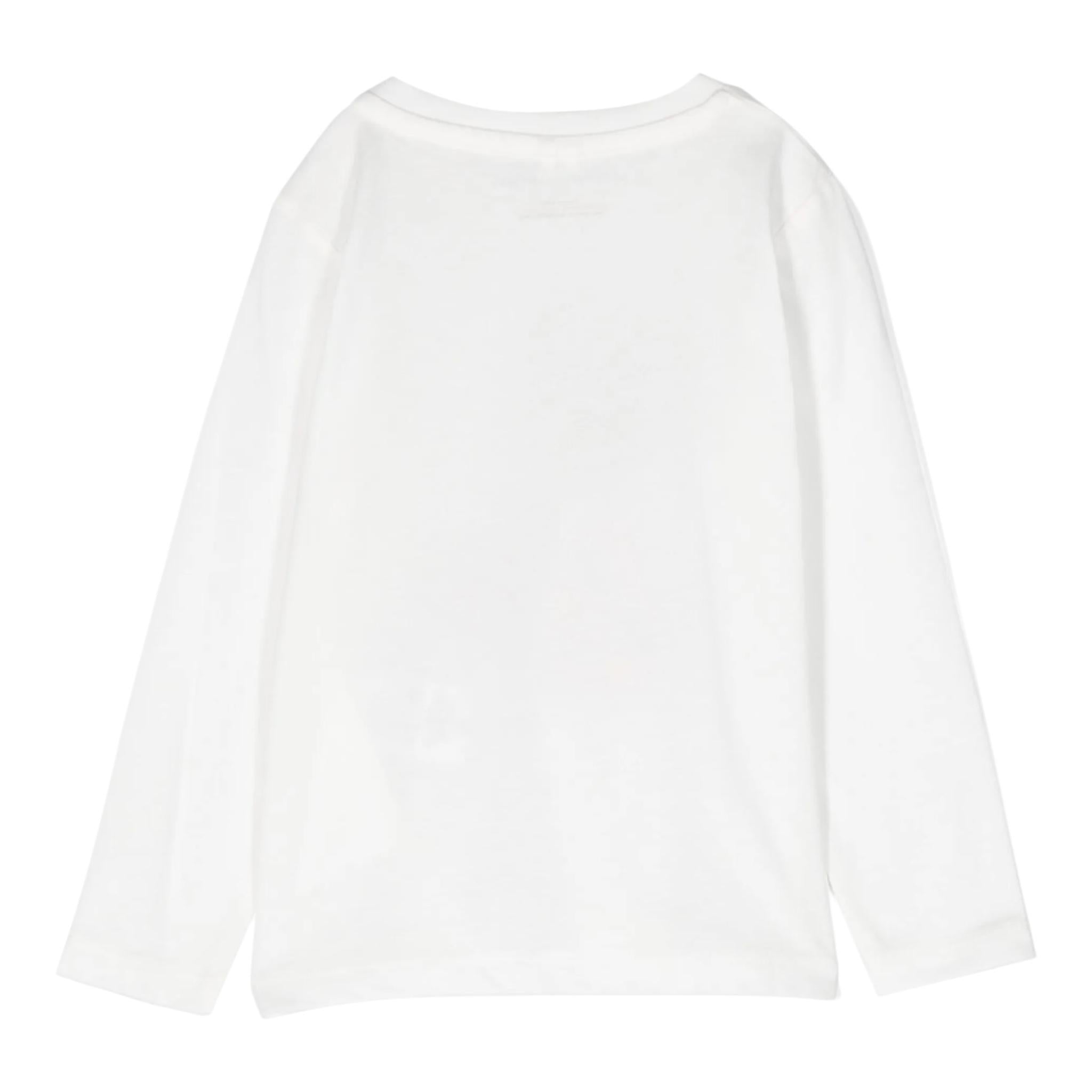 STELLA McCARTNEY shirt girocollo tinta unita con stampa in contrasto Bianco per Bambina TT8060 BIANCO STELLA McCARTNEY 