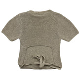 Pinko – Einfarbiges T-Shirt mit Rundhalsausschnitt und goldenem Glitzer für Mädchen