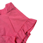 Piccola Ludo Short Tinta Unita con Fantasia A Quadri per Neonata BS10WB063 FRAGOLA PICCOLA LUDO 