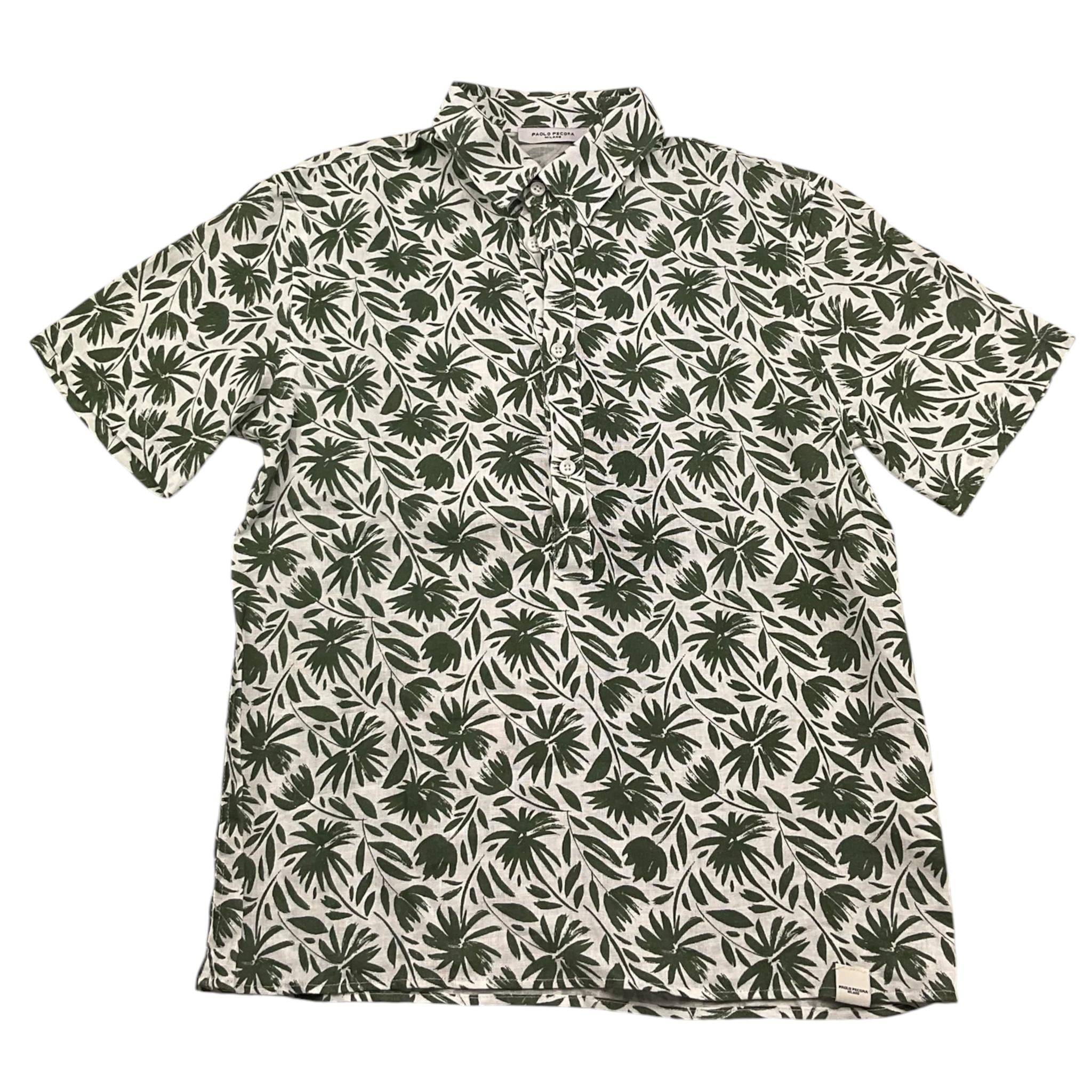 Paolo Pecora Camicia Mezza Manica Tinta Unita Fantasia  per Bambino PP4035 BIANCO PAOLO PECORA 