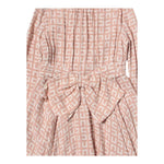 Elisabetta Franchi Abito Tinta Unita Manica Lunga Logato per Bambina EFAB455 ROSA ELISABETTA FRANCHI 