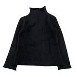 PICCOLA LUDO maglia tinta unita collo alto Nero per Bambina BS9WB064 NERO PICCOLA LUDO 