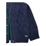 LE BEBE' cardigan tinta unita con profili in contrasto Blu per Neonato LBB5175 BLU LE BEBE' 