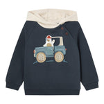 MAYORAL felpa chiusa con cappuccio in contrasto Blu per Neonato 2460 BLU MAYORAL 