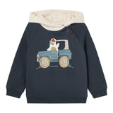 MAYORAL felpa chiusa con cappuccio in contrasto Blu per Neonato 2460 BLU MAYORAL 