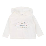Dondup Einfarbiger Hoodie mit Print in Weiß für Baby Mädchen