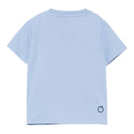 Trussardi T-Shirt Girocollo Tinta Unita con Stampa per Neonato TIP25011TSXXX AZZURRO TRUSSARDI 