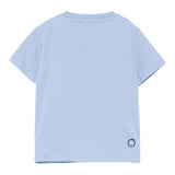 Trussardi T-Shirt Girocollo Tinta Unita con Stampa per Neonato TIP25011TSXXX AZZURRO TRUSSARDI 