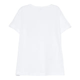 Il Gufo T-Shirt Girocollo Tinta Unita con Ricamo per Bambina P25TS476MF032 BIANCO IL GUFO 