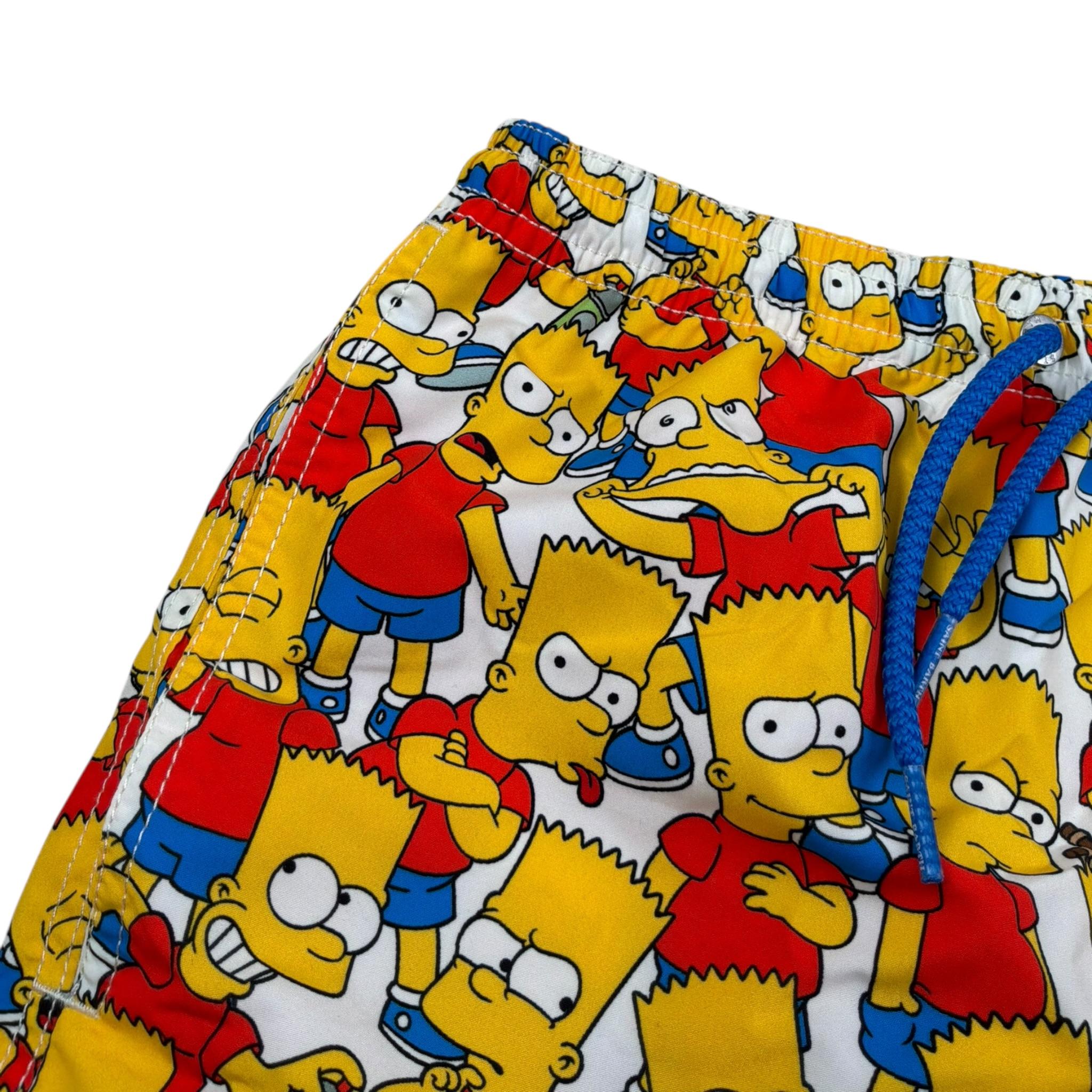 Saint Barth Costume Tinta Unita con Stampa Bart per Bambino BARTMIX BIANCO SAINT BARTH 