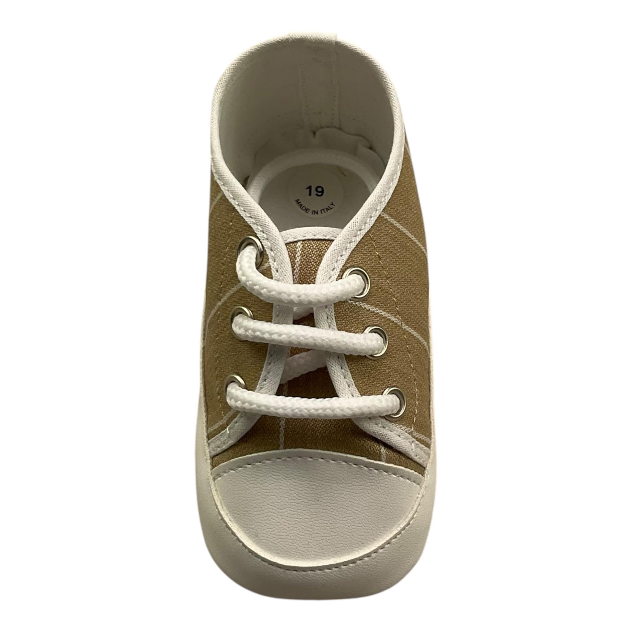 Colori Chiari Scarpine Tinta Bicolore per Neonato MN958141 BIANCO/BEIGE COLORI CHIARI 