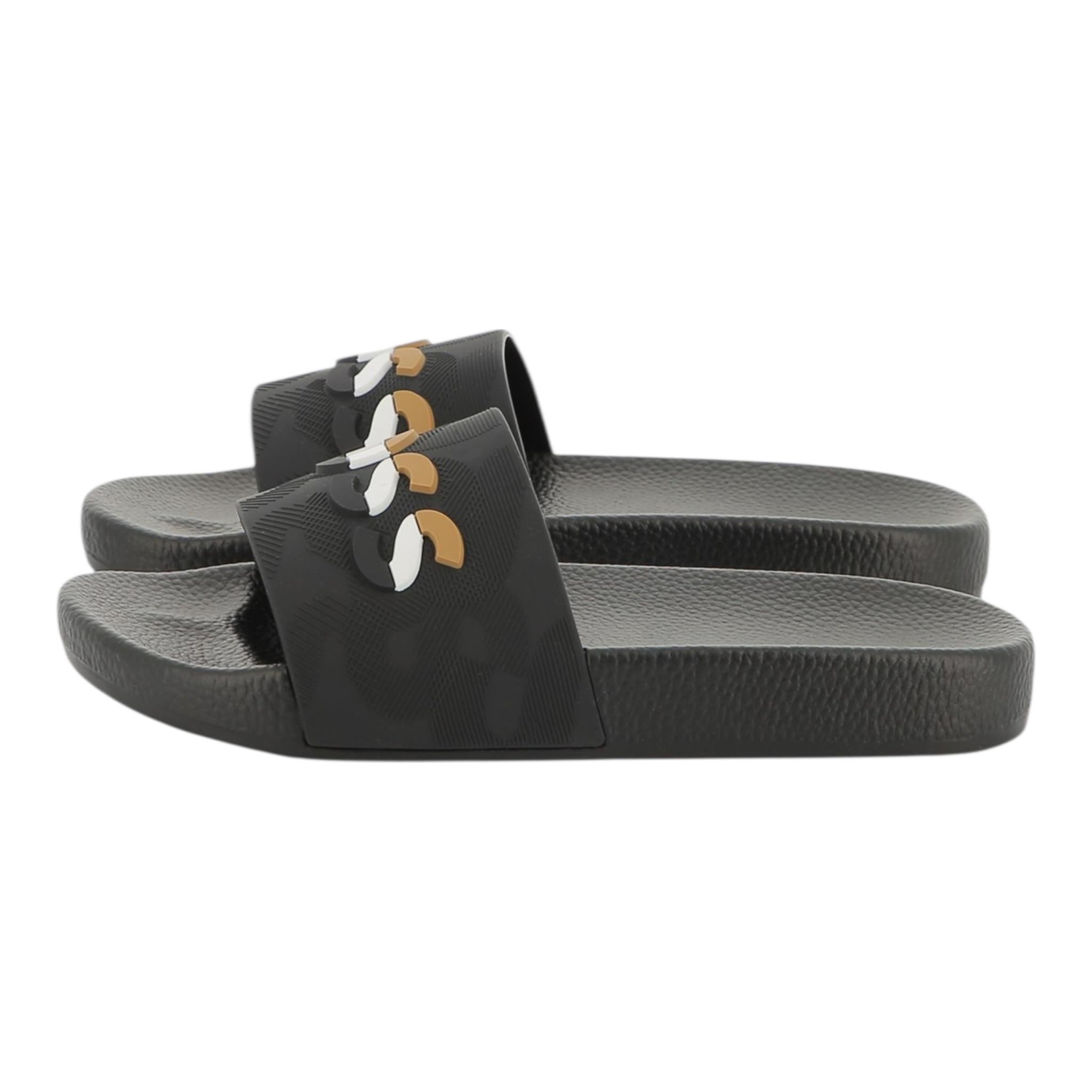 Boss Ciabatte Tinta Unita con Logo per Bambino J52269 NERO BOSS 