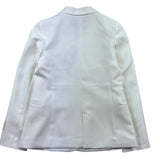 Hinnominate Weiße zweireihige einfarbige Jacke für Mädchen