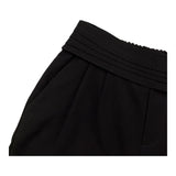 Never Too Einfarbige Bermuda-Shorts mit elastischem Bund in Schwarz für Neugeborene