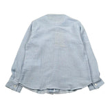 Manuel Ritz Camicia Manica Lunga tinta unita Collo Coreano Azzurro per Bambino MR3101JX AZZURRO MANUEL RITZ 