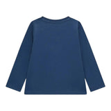 GUESS shirt girocollo tinta unita con stampa Blu per Bambino N4BI20I3Z14 BLU GUESS 