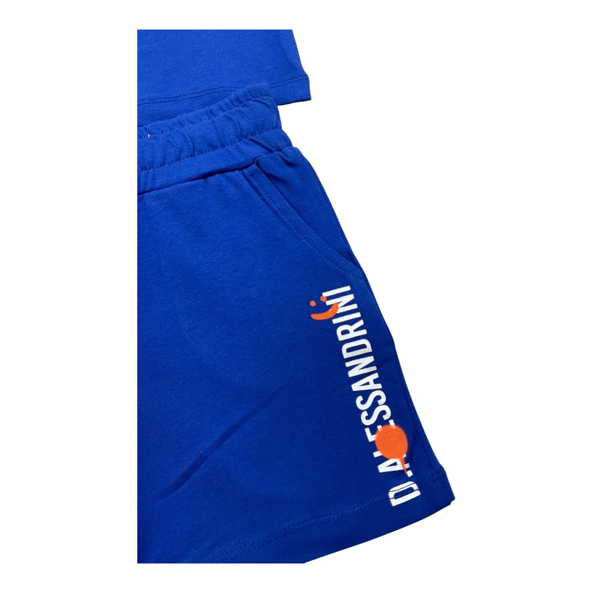 Daniele Alessandrini Completo Tinta Unita T-Shirt-Bermuda per Bambino 1296K00282J COBALTO DANIELE ALESSANDRINI 