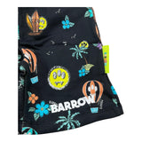 Barrow Kinder Einfarbige Trainingsanzug-Bermudashorts mit elastischer Taille Schwarz für Jungen