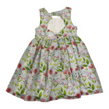 Losan Einfarbiges ärmelloses Kleid mit Blumenmuster in Hellblau für Mädchen