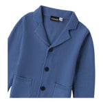 SARABANDA cardigan tinta unita con bottoni e toppe Blu per Neonato A104 BLU SARABANDA 