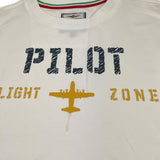 AERONAUTICA MILITARE shirt girocollo tinta unita con stampa Bianco per Bambino 242TS0002AJRJ664 BIANCO AERONAUTICA MILITARE 