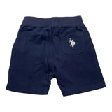 US Pollo Assn Einfarbige, elastische Taille, blaue Baby-Jungen-Bermuda-Shorts