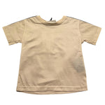 Yes London T-Shirt Girocollo Tinta Unita con Logo per Bambino JR2134 BEIGE YES LONDON 