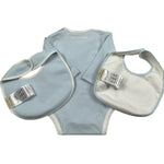 Trussardi Set 3 Pezzi Body Manica Lunga-Bavetta-Cappello per Neonato TLP26001TU AZZURRO TRUSSARDI 
