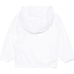 Moschino Giubbino Tinta Unita con Cappuccio per Neonato MUS022 BIANCO MOSCHINO 
