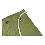 Never Too Bermuda tinta unita con Elastico In Vita Verde per Bambino NT2274R VERDE NEVER TOO 