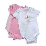 Losan Set Body 3-teilig Tricolor Weiß für Neugeborene