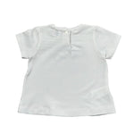 Malvi & Co T-Shirt Girocollo Tinta Unita con Stampa per Neonato S25N139CAJJ BIANCO MALVI & CO 