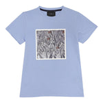 John Richmond T-Shirt Girocollo Tinta Unita con Stampa per Bambino RBP25117TSXX AZZURRO JOHN RICHMOND 