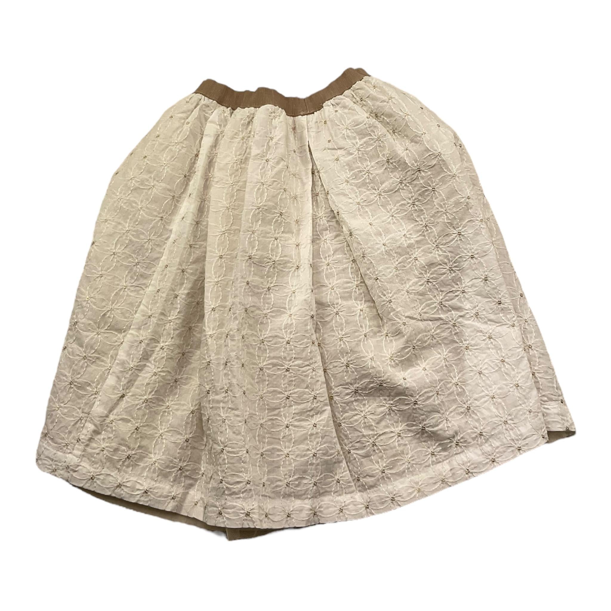 Zhoe & Tobiah Gonna Tinta Unita con Elastico In Vita per Bambina LYB3F PANNA ZHOE & TOBIAH 