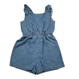 Please Tuta Intera Giromanica Tinta Unita per Bambina TC14010G71J AZZURRO PLEASE 