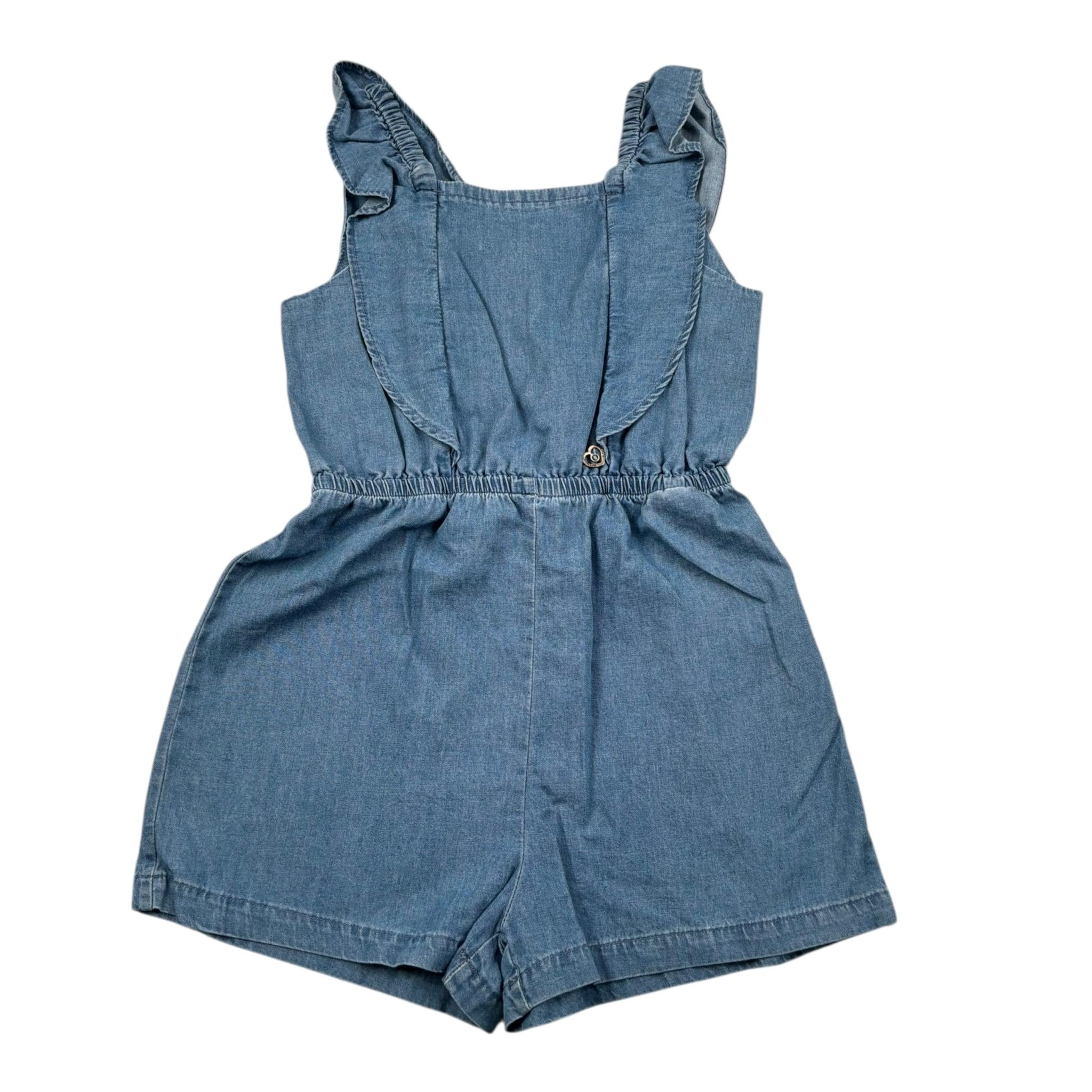 Please Tuta Intera Giromanica Tinta Unita per Bambina TC14010G71J AZZURRO PLEASE 