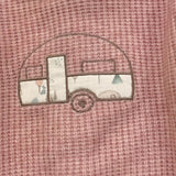 CALAMARO completo 2pz maglia-coulotte bicolore con colletto in contrasto Rosa per Neonata 17868 ROSA CALAMARO 
