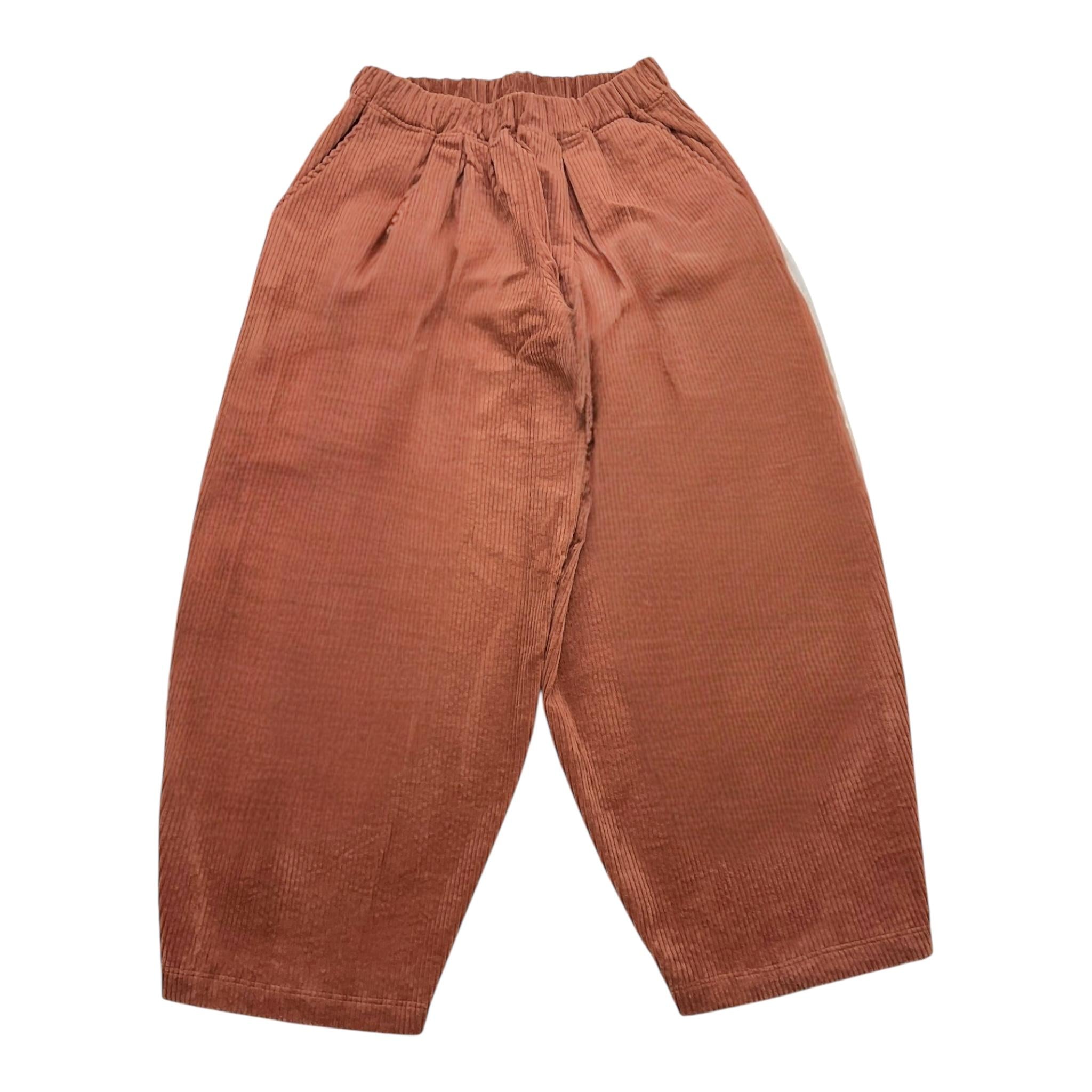 @MADILLY pantalone tuta tinta unita con elastico in vita modello a palazzo Biscotto per Bambina 01944 BISCOTTO @MADILLY 