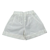 Le Bebe Bermuda Tinta Unita con Elastico In Vita per Neonato LBG5827 PANNA LE BEBE 