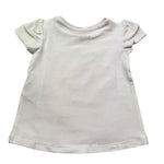 Guess T-Shirt Girocollo Tinta Unita con Stampa per Neonata A5GI01K6YW4 BIANCO GUESS 