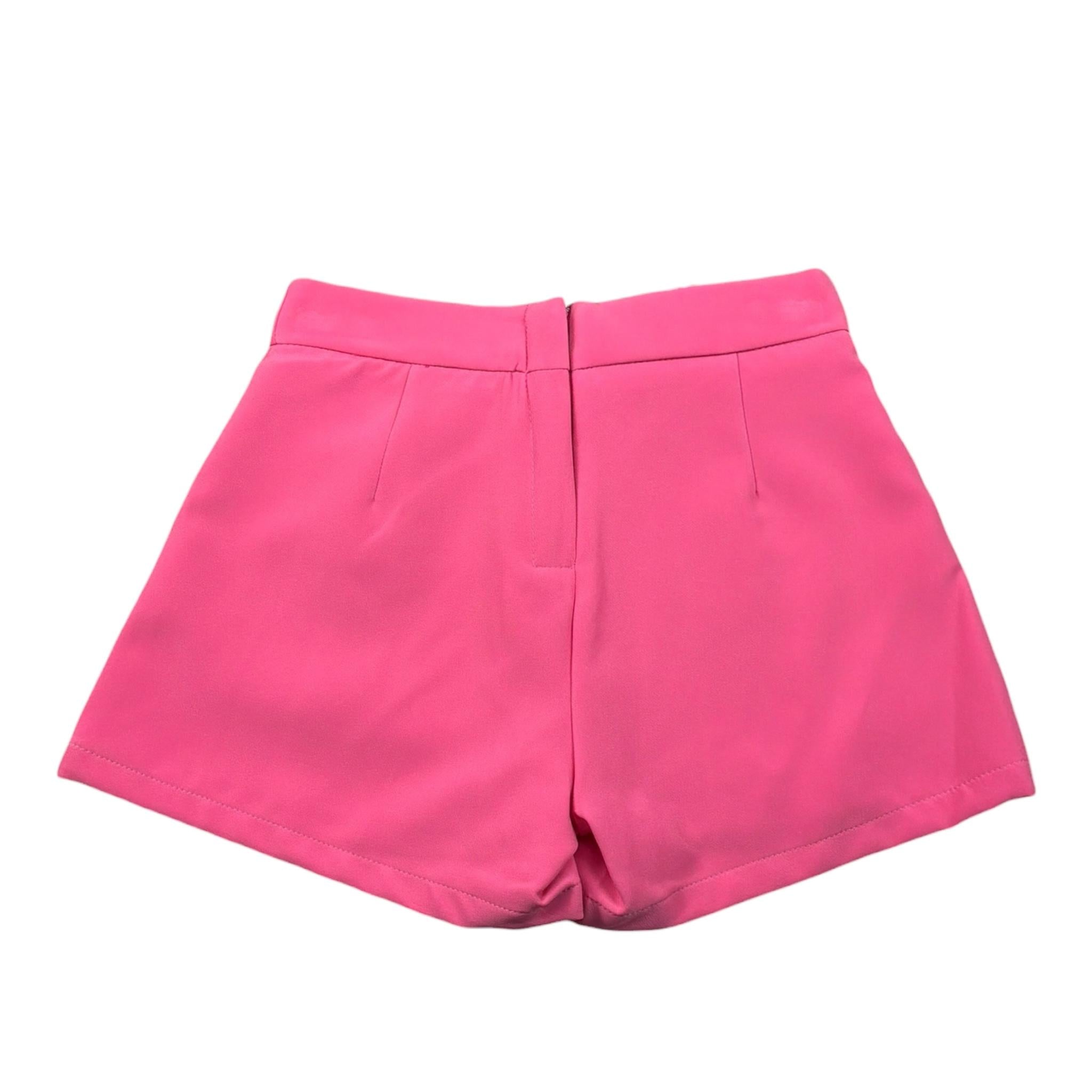 Fun & Fun Short Tinta Unita con Girovita Regolabile per Bambina FNCBSO16403 ROSA FUN & FUN 