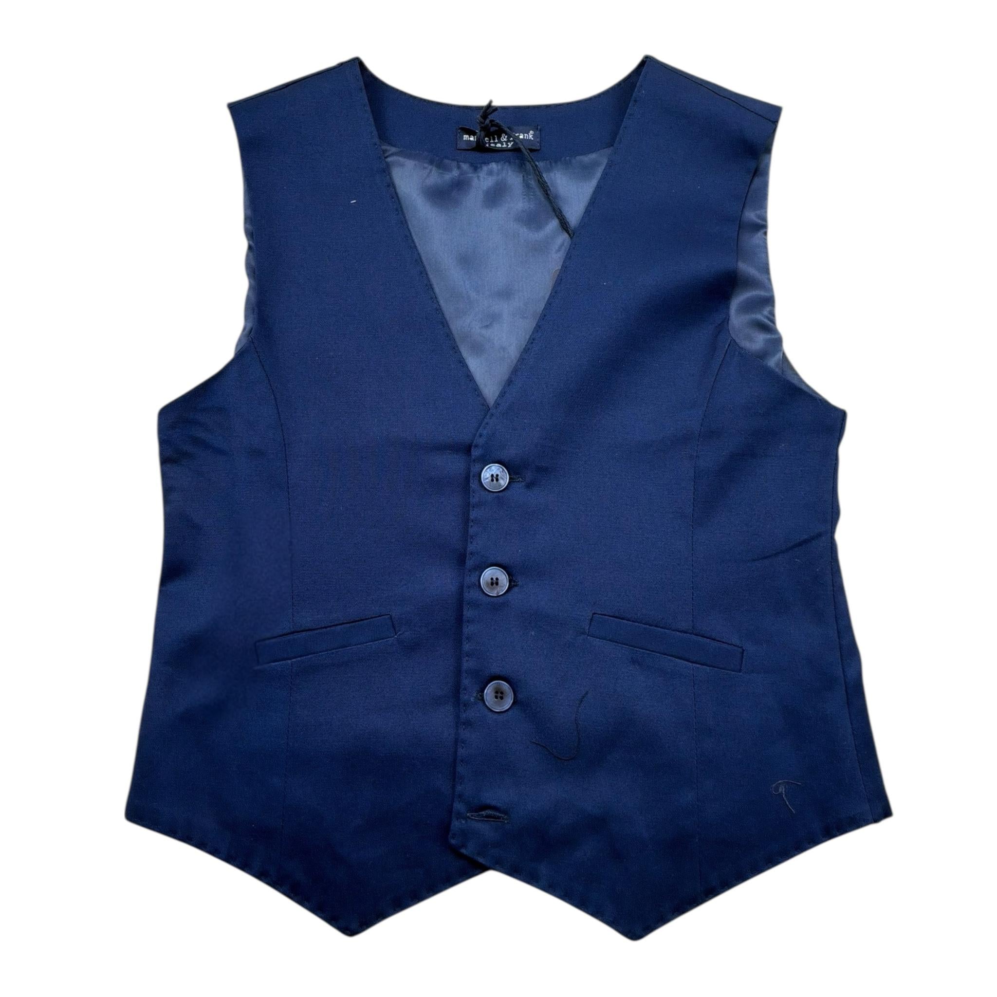 Manuel & Frank Gilet Tinta Unita  per Bambino MF5011R BLU MANUEL & FRANK 