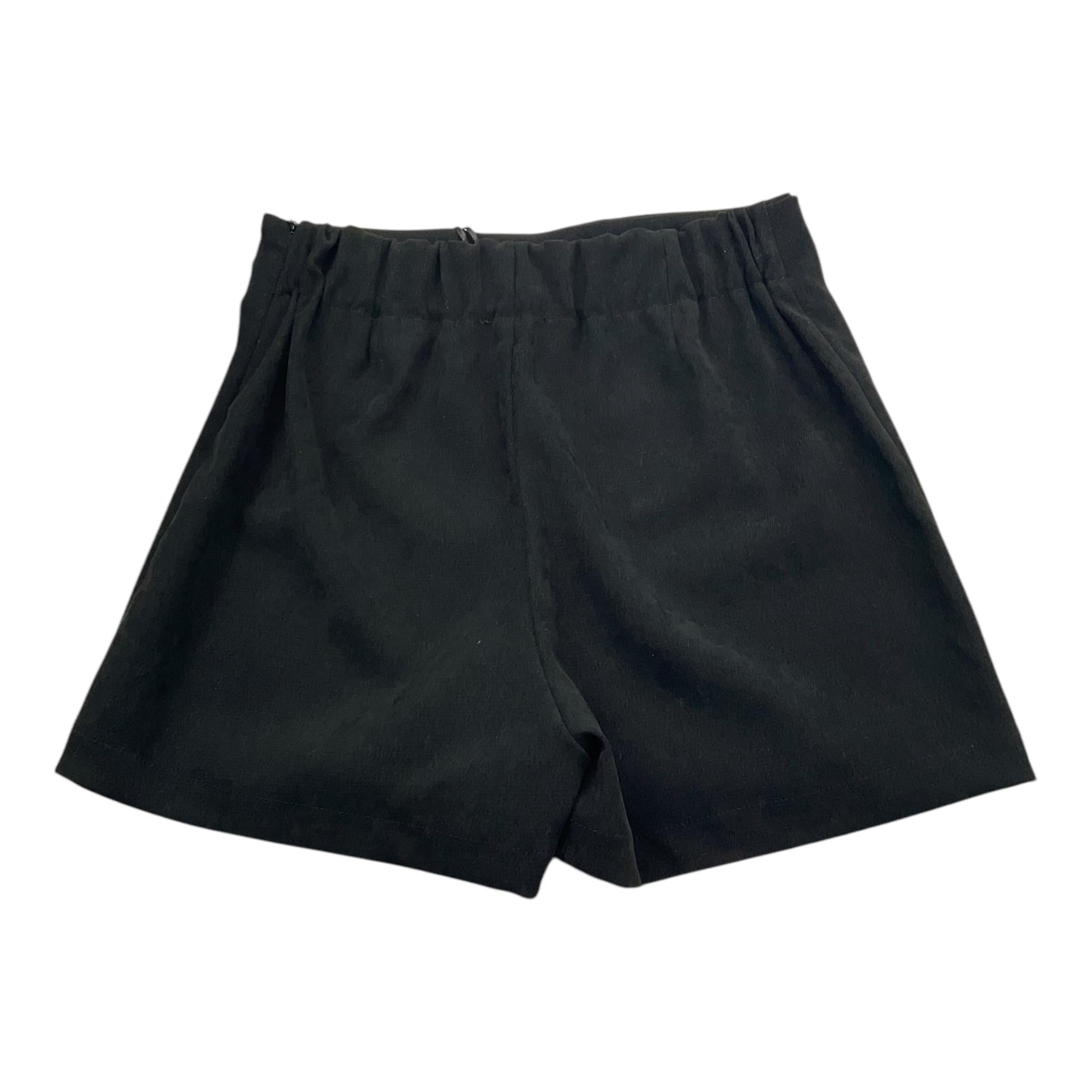 NAIDA short tinta unita in camoscio Nero per Bambina NASH159X NERO NAIDA 