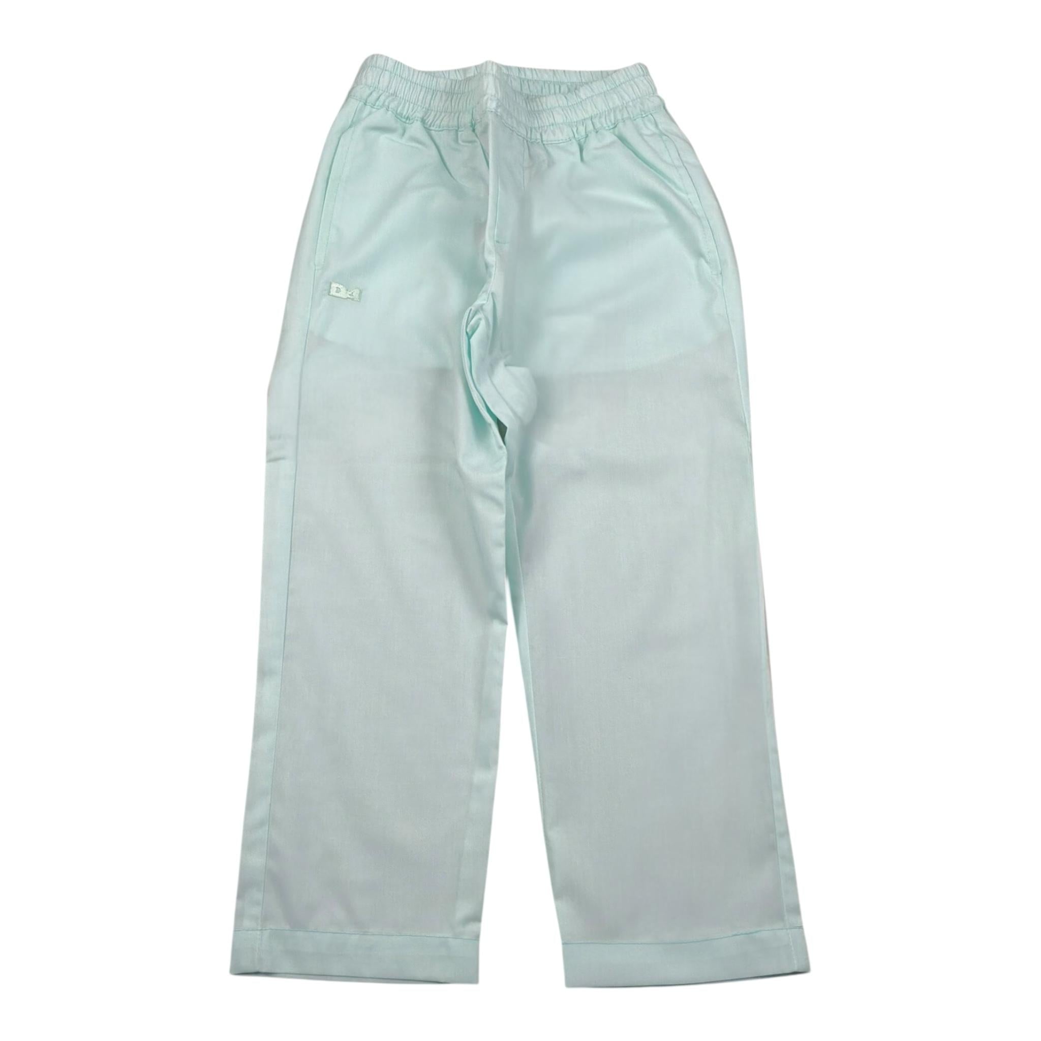 Daniele Alessandrini Pantalone Tinta Unita con Elastico In Vita per Bambino 1235P00234 VERDE ACQUA DANIELE ALESSANDRINI 