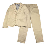 Please 2-teiliger Anzug Jacke-Hose Einfarbig Beige für Jungen