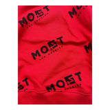 Most Los Angeles Red Logo Solid Color Rundhals-Sweatshirt für Neugeborene