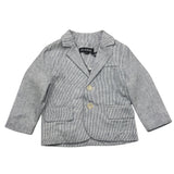 Please Babyblaue Jacke mit Streifenmuster